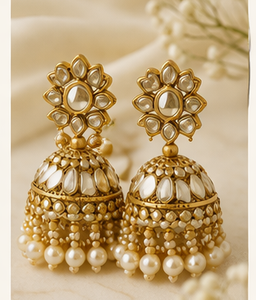 Polki Jhumka Set