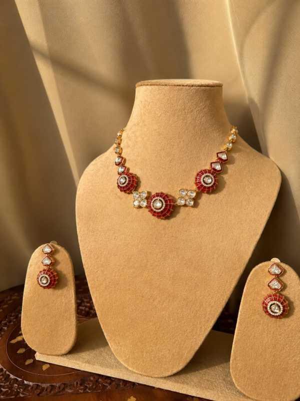 Ruby Polki Chokar Necklace
