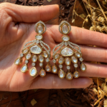 Polki Bloom Dangle Earrings
