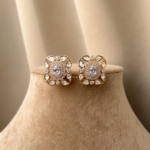 Classic Gold Kundan Polki Stud