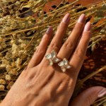 Kundan Floral Ring