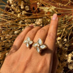 Kundan Floral Ring