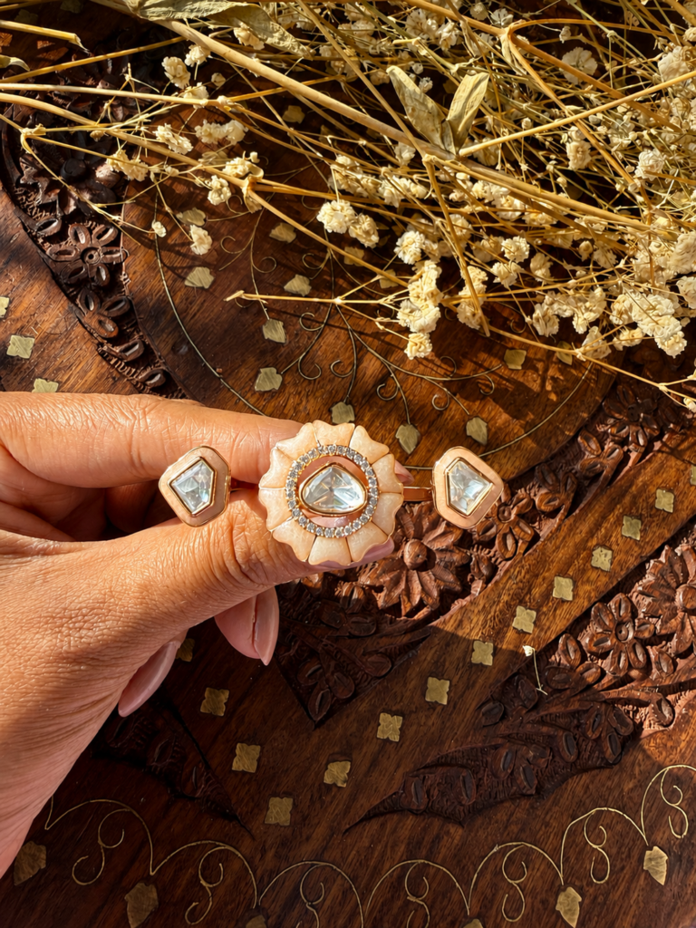 Floral Double Fingre Ring