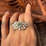 Soft Green Kundan Ring