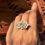 Soft Green Kundan Ring